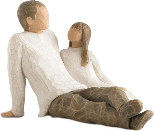 Willow Tree Father and Daughter (11.5 x 11.5 cm)