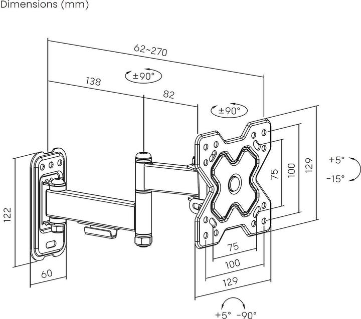Image du produit Aisens WT32TSR-381 (Mur, 20 kg, 13" - 32")
