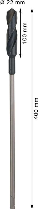 Actual product image Bosch Professional Zubehör PRO Wood HSS installation drill bit, 22 x 100 x 400 mm (22 mm)