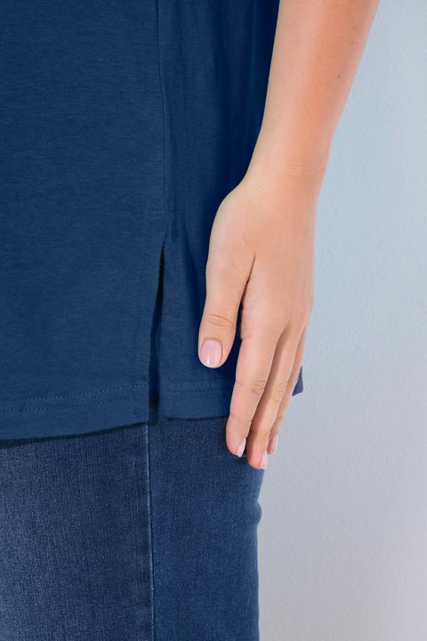 Image du produit Ulla Popken T-shirt coupe Relaxed Fit, décolleté rond et manches courtes (60)