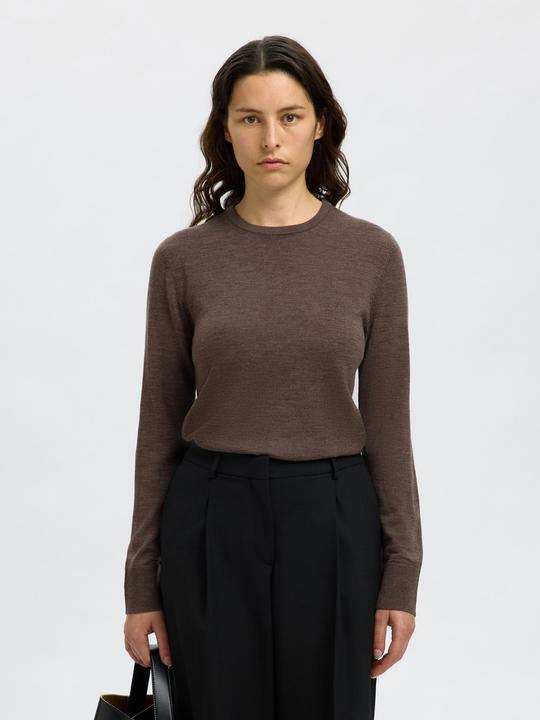 Produktbild Selected Femme Slfthea Ls Knit Merino O-Neck Noos (M)
