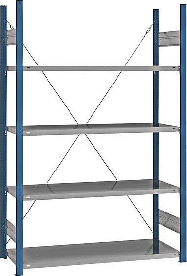 Actual product image eurokraft pro Shelf plug-in rack, blue / galvanized