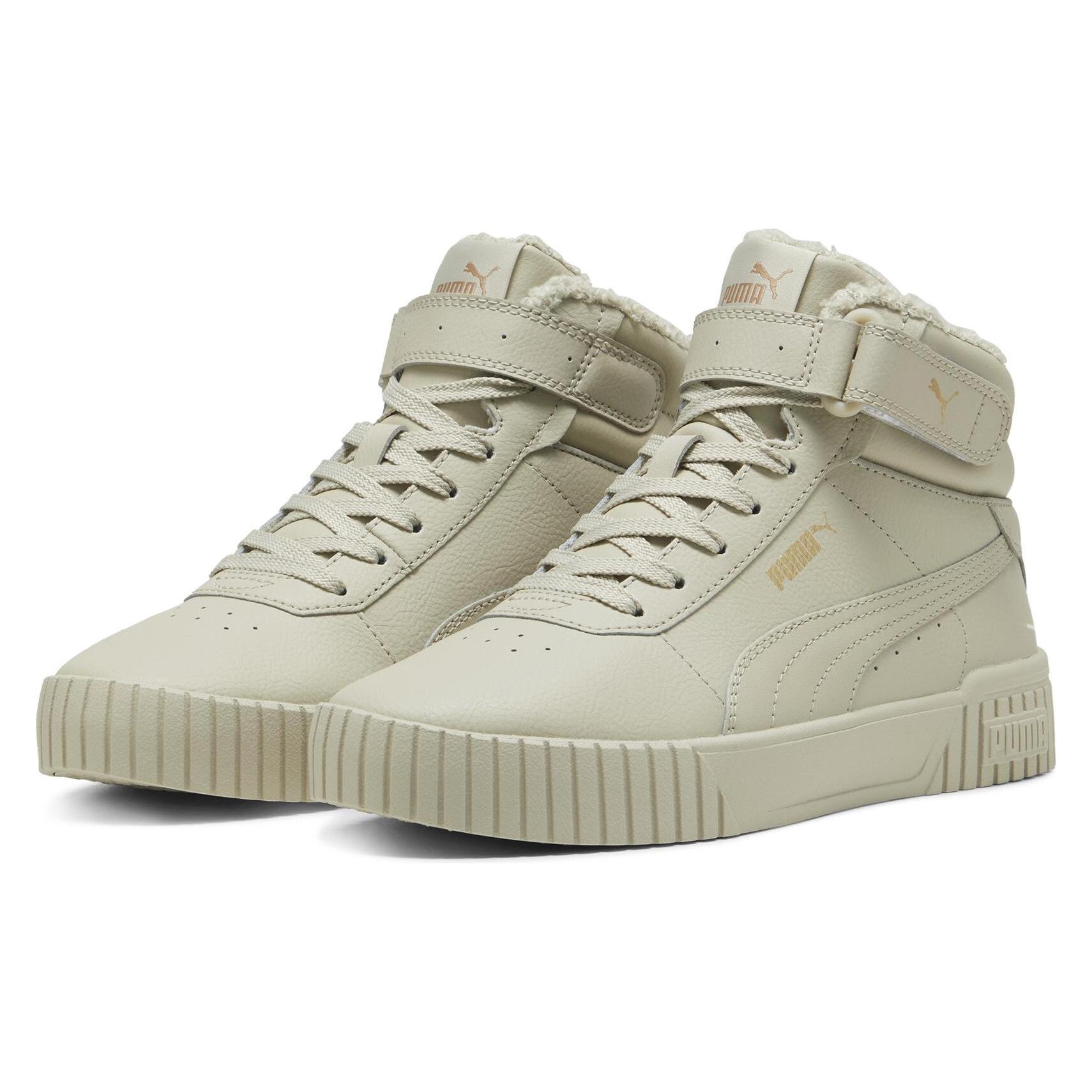 Puma, Vrouwen, Sneakers, Carina 2.0 Mid Wtr, Beige, (38)