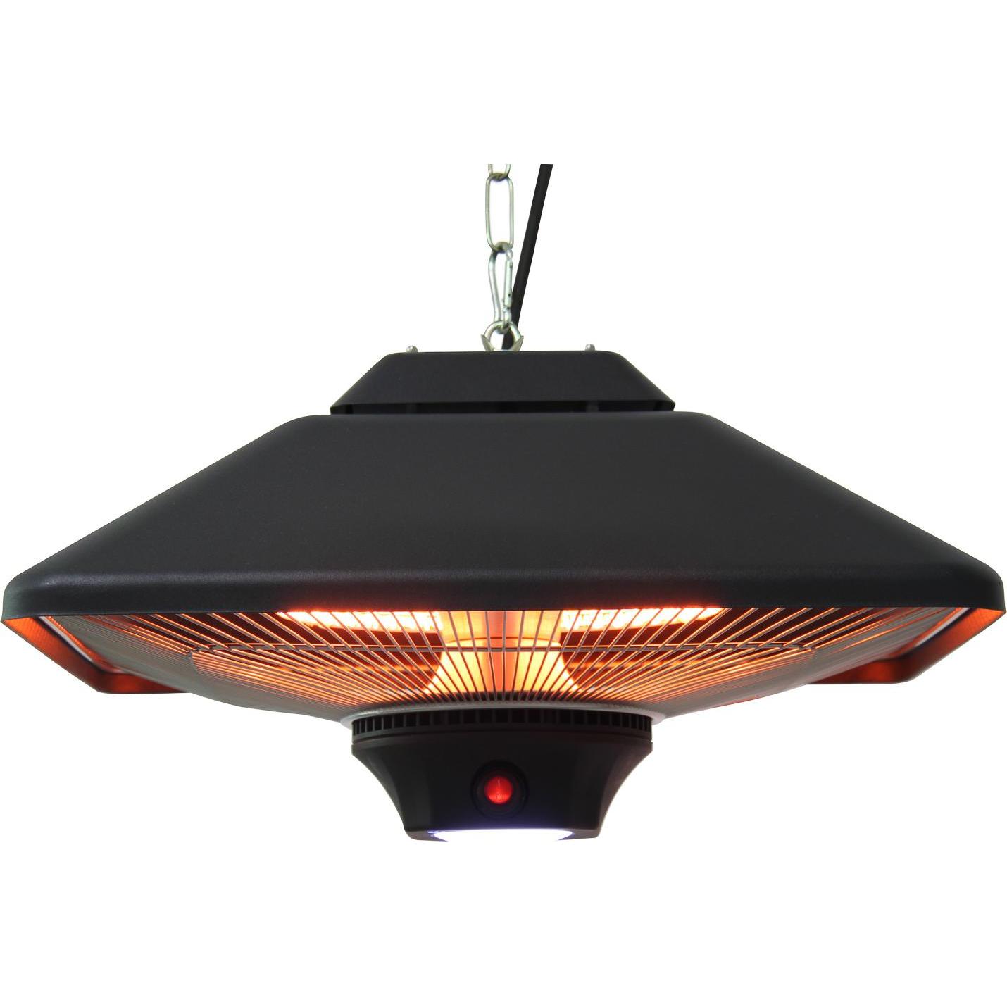 Jet-Line Elektrische Terrassenlampe MIRA, Heizstrahler, Schwarz