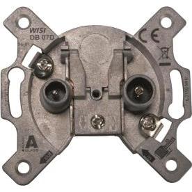 WISI Antennendose Durchgang DB07D 5-2400MHz 14dB (14 dB, Antennendose), Antennenkabel