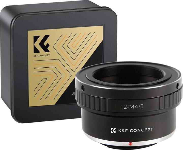 Image du produit K&F Concept Adaptateur d'objectif de haute précision, T2-M4/3