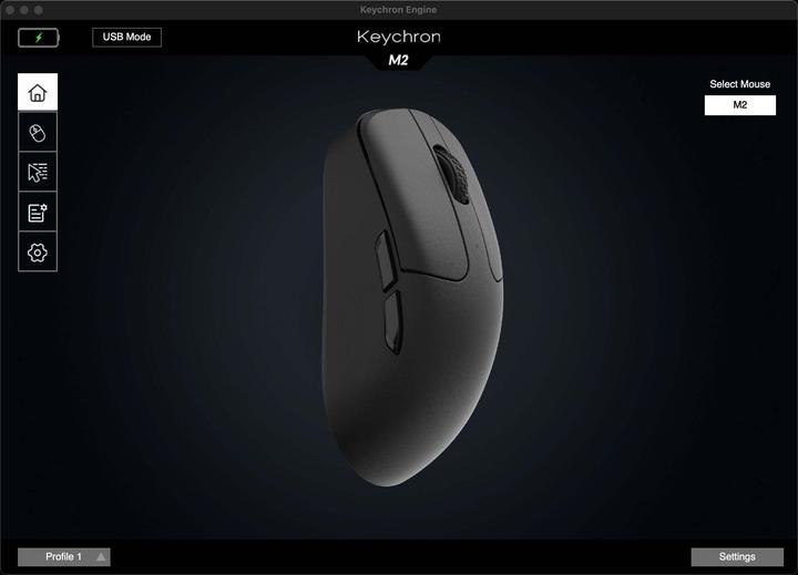 Actual product image Keychron M2 Wireless (white) (Wireless)