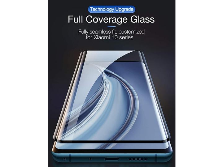 Produktbild Screenguard Xiaomi Mi 10 Full Screen Panzerglas Schutzfolie 2.5D 9H (1 Stück, Xiaomi Mi 10)