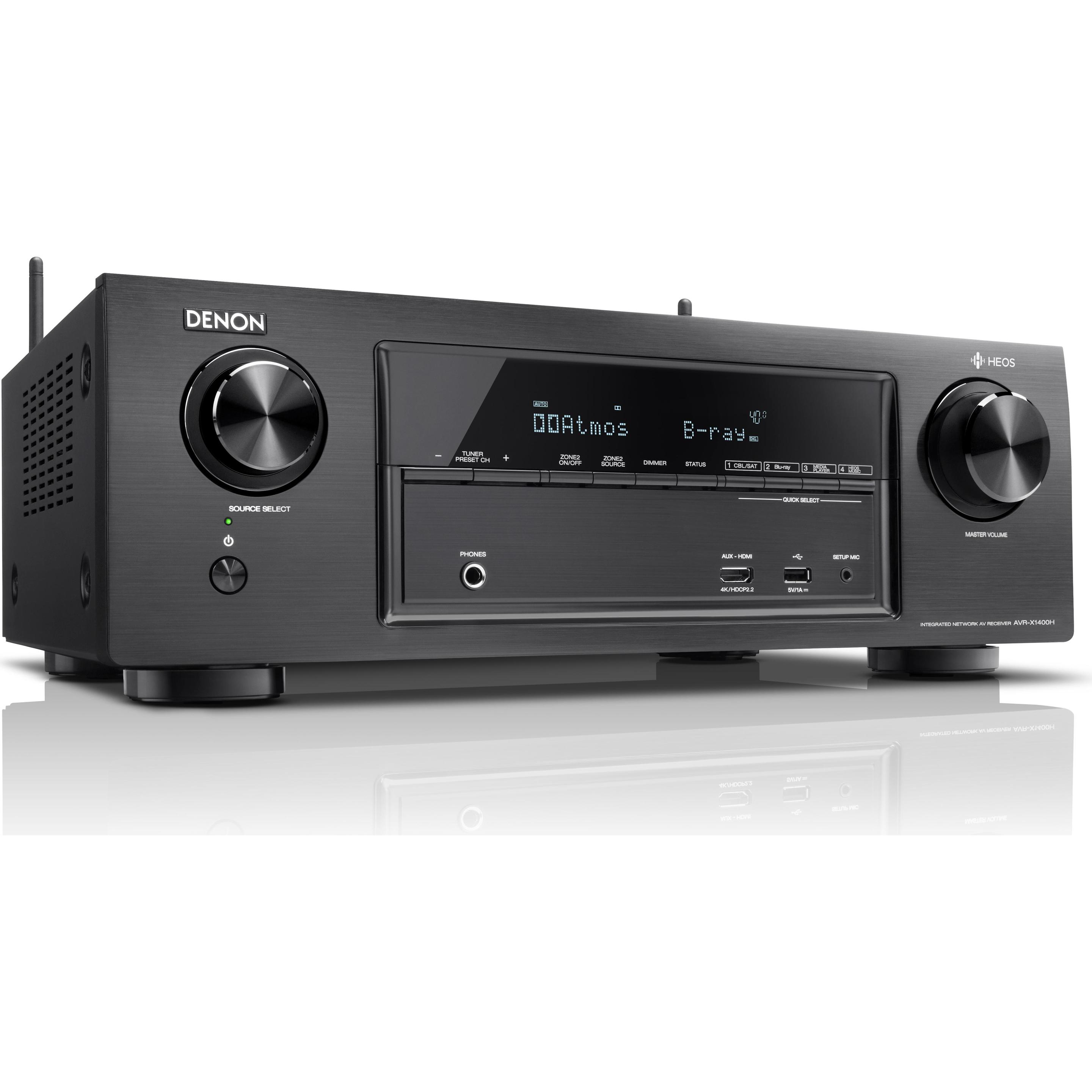 アンプ DENON AVR-X1400H Denon Receiver AVR X1400H Overview - YouTube