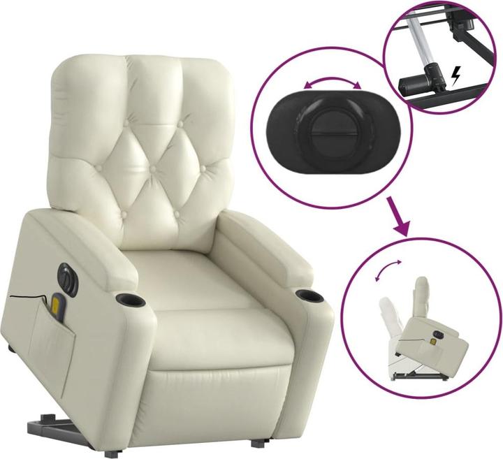 Image du produit vidaXL Massagesessel mit Aufstehhilfe