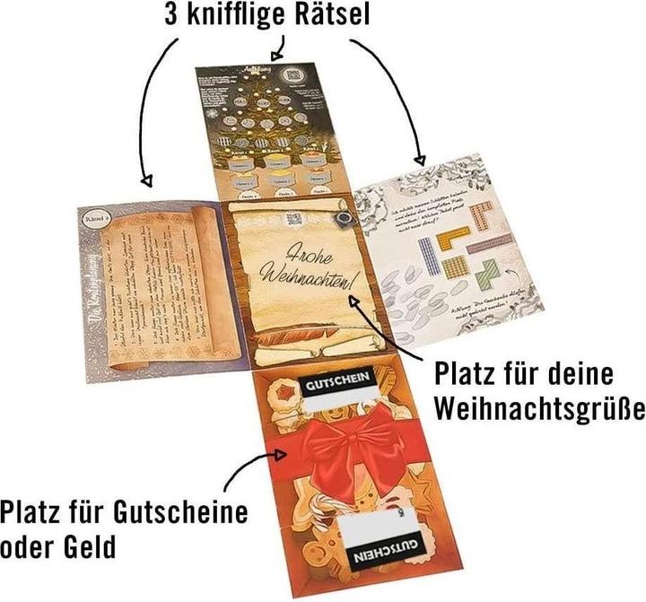 Actual product image Hidden Games Mysterious Christmas - Puzzle card (German, 1 Players)