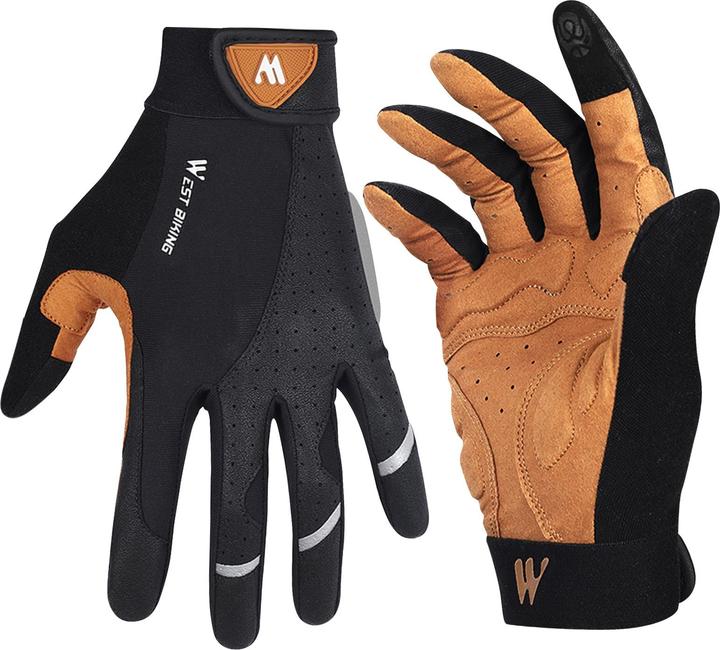 Produktbild Avizar West Biking Sporthandschuhe & Touchscreen-Handschuhe, Grösse XS - Schwarz / Braun (XS)