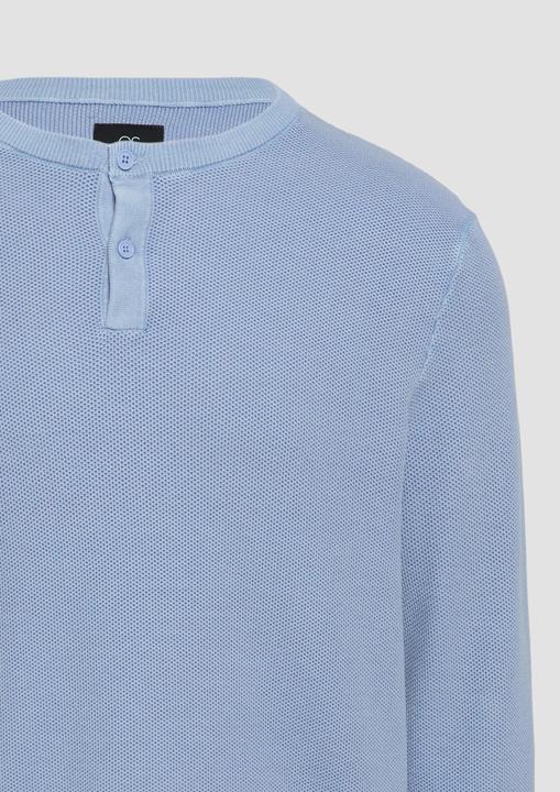 Produktbild S.Oliver Strickpullover Strickpullover mit Knopfleiste (S)