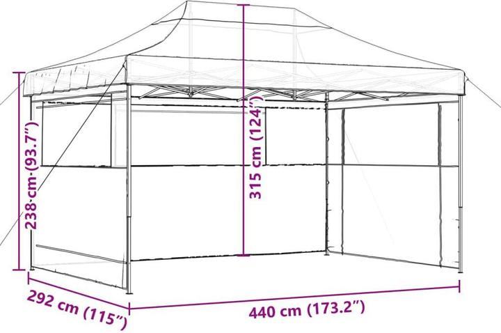 Produktbild vidaXL Audrie (440 cm, 292 cm)