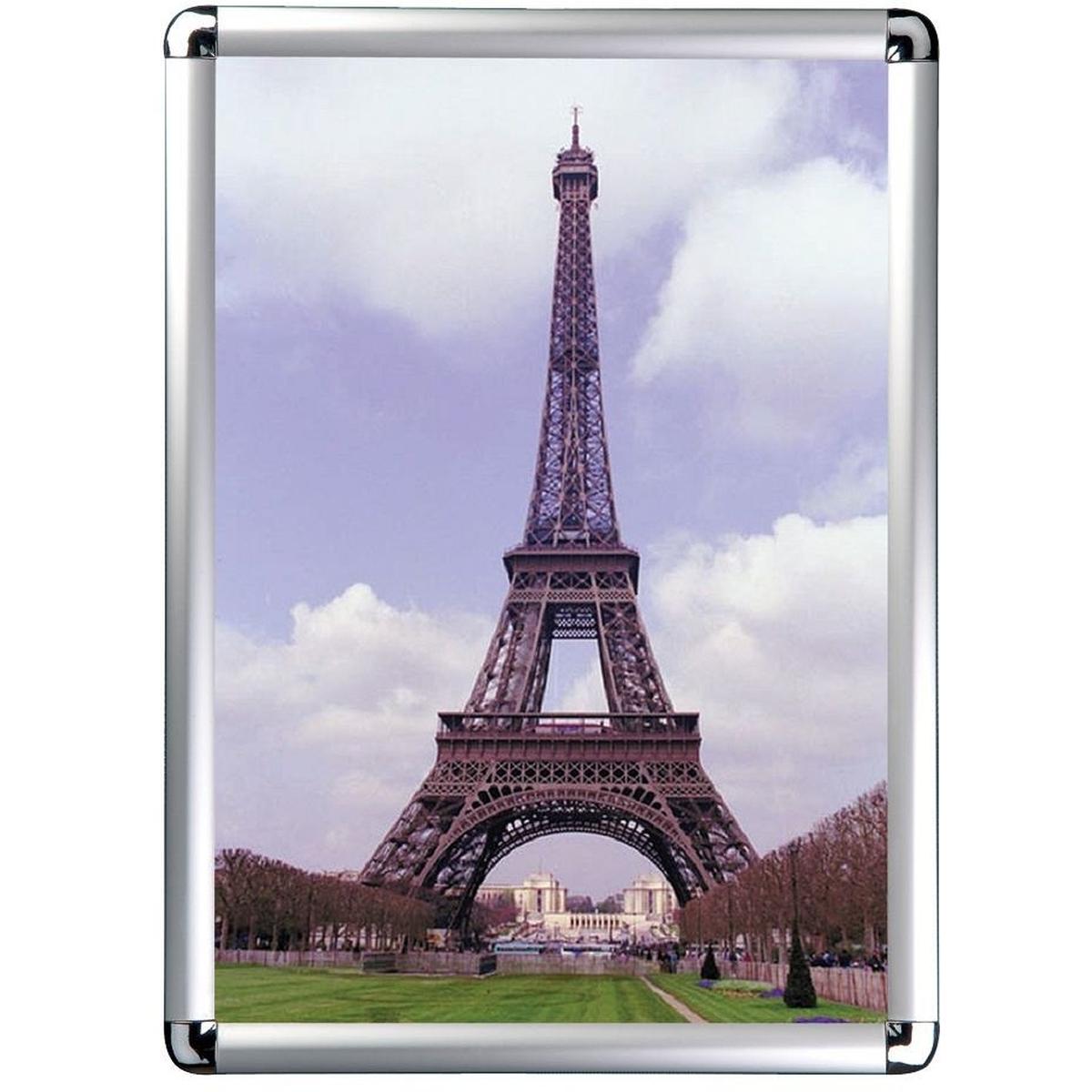 Update Displays, Prospektständer, Klapprahmen 25mm Rondo A0 silber eloxiert