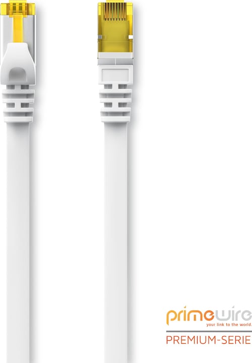 Produktbild Primewire CAT.7 Netzwerkkabel flach - Ethernet Gigabit Lan Kabel RJ45 - Patchkabel - komp. CAT.5 CAT.6 CAT.8 (U/FTP, CAT7, 15 m)