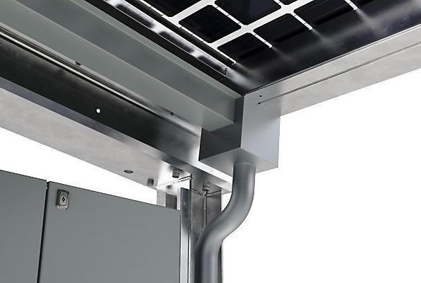 Image du produit kaiserkraft Fahrzeugüberdachung SolarCover mit PV-Modulen mit Schaltschrank