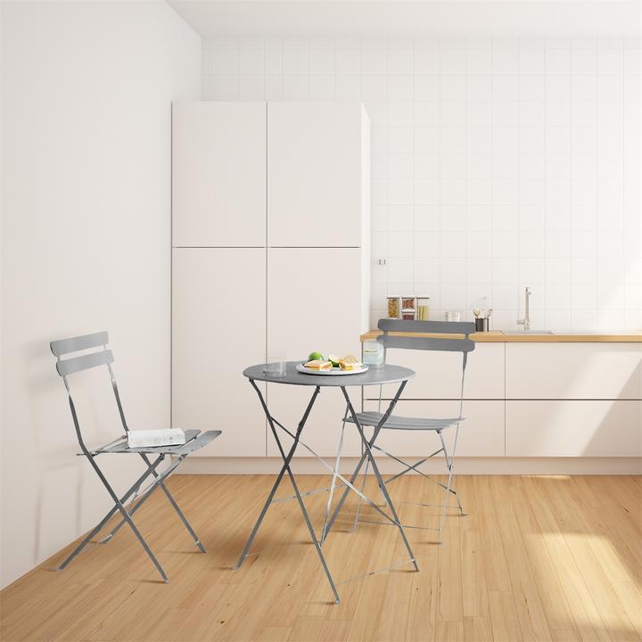 Actual product image HTI-Living Essgruppe 3-teilig Cavo Grau (Iron)