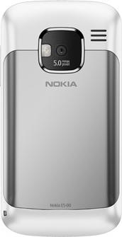 Actual product image Nokia E5-00 - German QWERTZ - Chalk White (2.36", 5 Mpx, 3G)