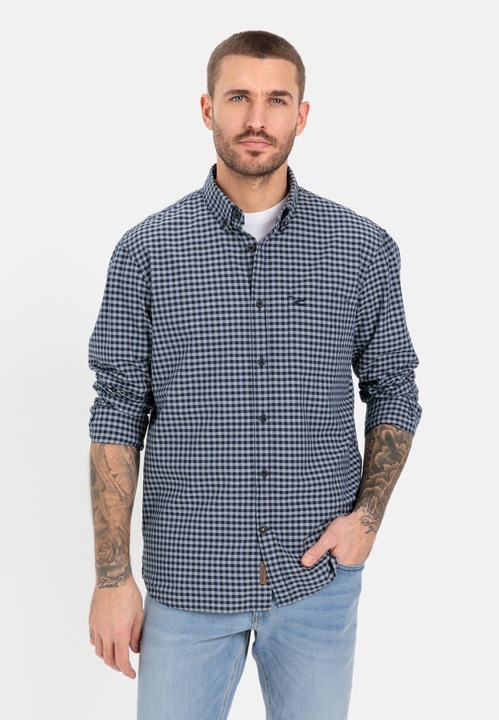 Actual product image Camel Active Vichy check shirt in pure cotton (6XL)