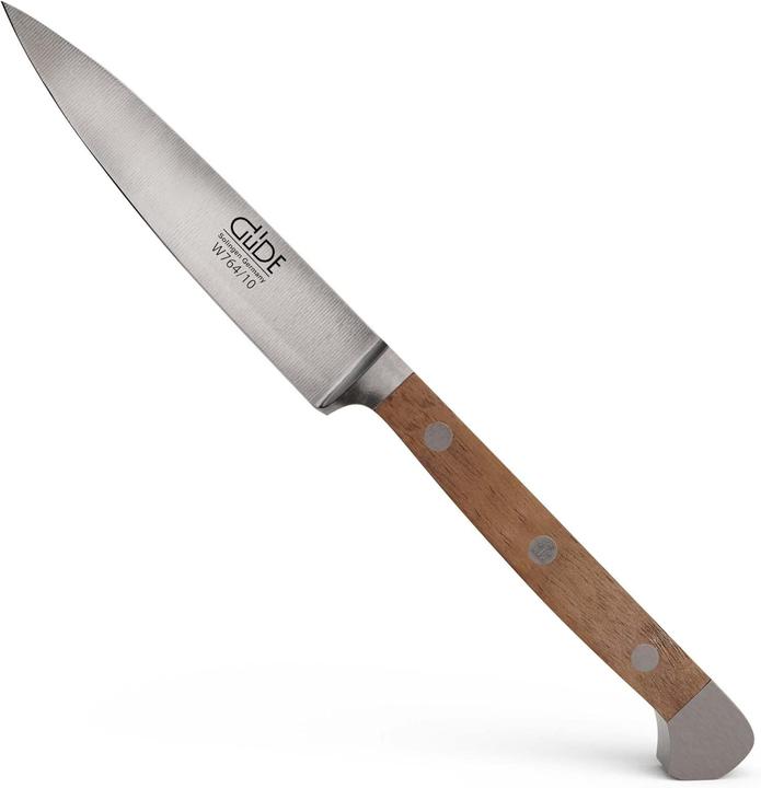 Güde Spickmesser, geschmiedet, Doppelkropf,: Griff Walnussholz (10 cm)