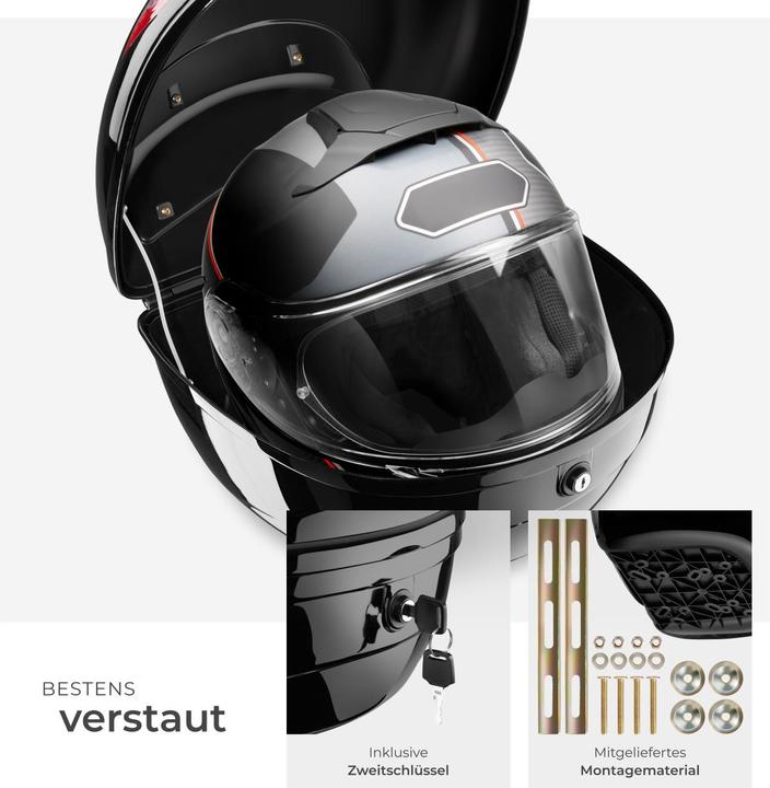 Produktbild tectake Motorradkoffer (22 l)