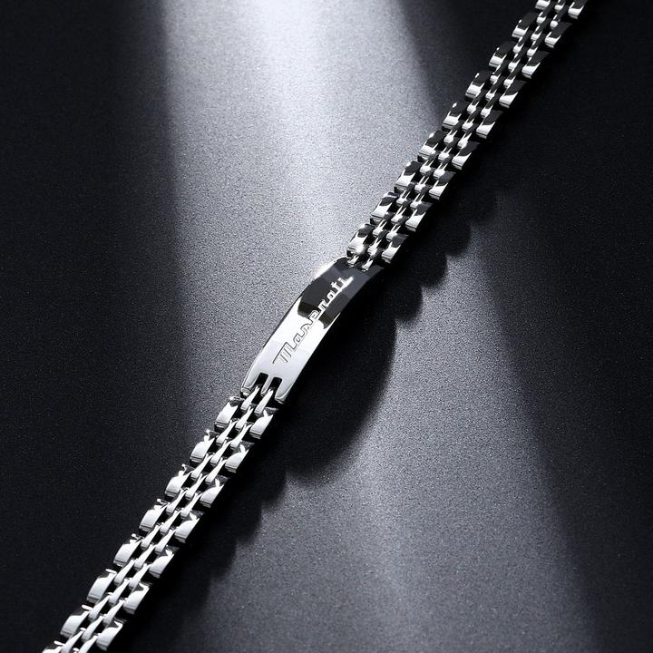Immagine prodotto Maserati Bracciale iconico (21.50 cm, Acciaio inossidabile)