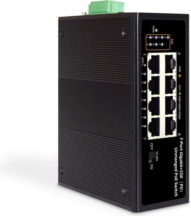 Image du produit Digitus Switch Industriel 7xgigabit Poe (7 ports)