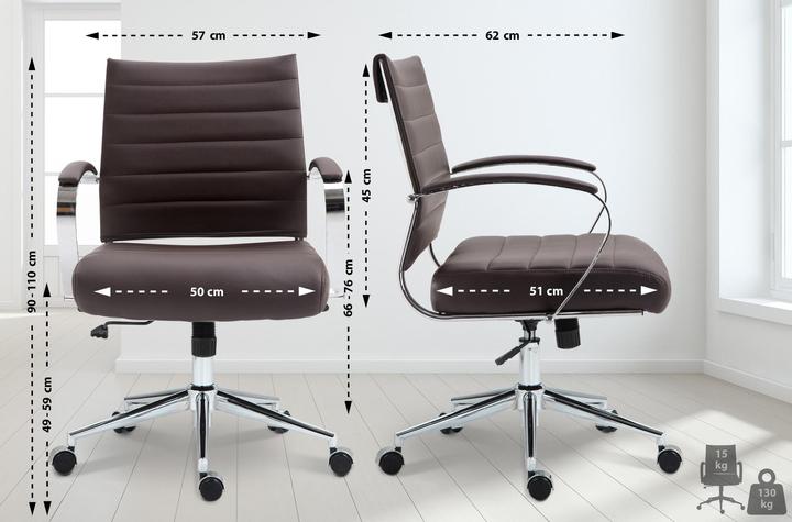 Actual product image CLP Oakland office chair, height-adjustable and swivelling