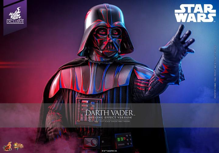 Actual product image Hot Toys Star Wars figurine Movie Masterpiece 1/6 Darth Vader (Dueling Effect Version) Exclusive 35