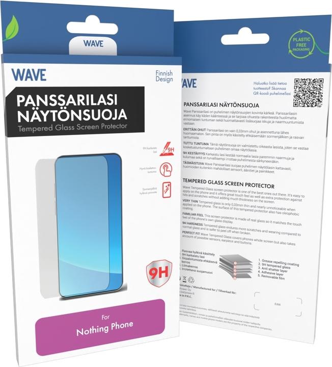 Actual product image Wave Tempered glass screen protector, straight for Nothing Phone (3a) / Pro (Nothing Phone (3a), Nothing Phone (3a) Pro)
