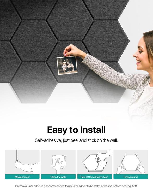 Immagine prodotto Soundsbay Selbstklebende Akustikpaneele (18 pz.)