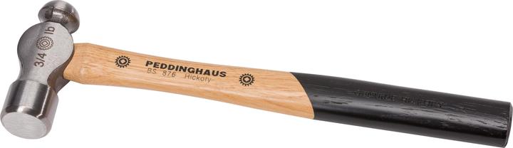 Produktbild Peddinghaus Ingenieurhammer mit Hickorystiel, Runde Bahn und Kugelkopf (450 g)