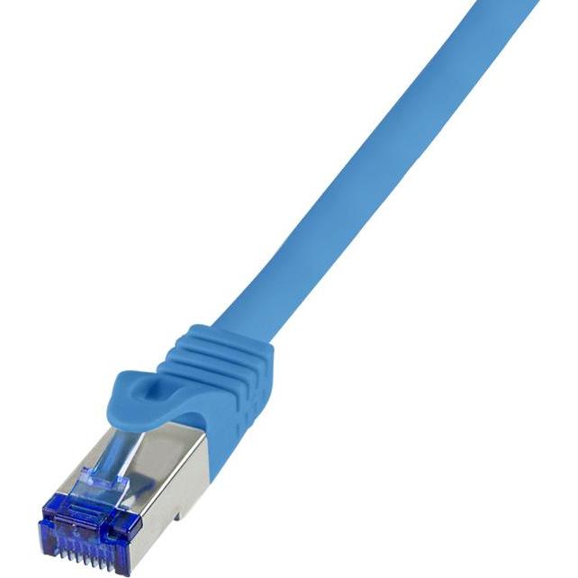 LogiLink Patchkabel Ultraflex, Kat.6A, S/FTP, 1,5 m, blau mitCat.7 Rohkabel, extra flexibles & weiches Kabel (S/FTP, CAT...