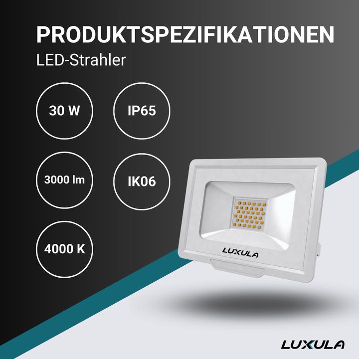 Image du produit Luxula Projecteur à LED (3000 lm, IP65)