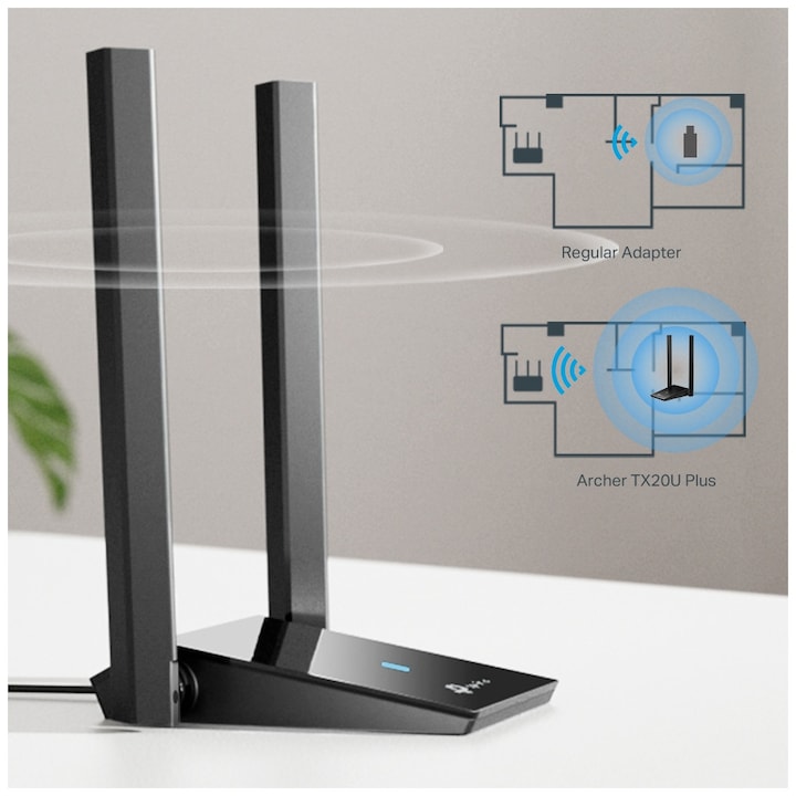 Produktbild TP-Link Archer TX20U Plus Wi-Fi 6 USB-Adapter AX1800 (USB 3.0 Standard-A Stecker)