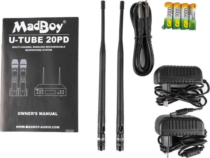 Produktbild MadBoy U-Tube 20PD langaton karaokemikrofonipari
