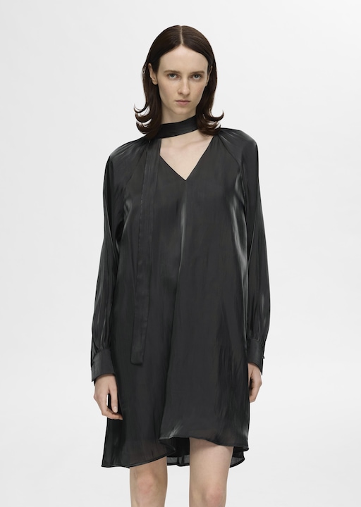Image du produit Selected Femme Robe métallique avec décolleté en V (38)