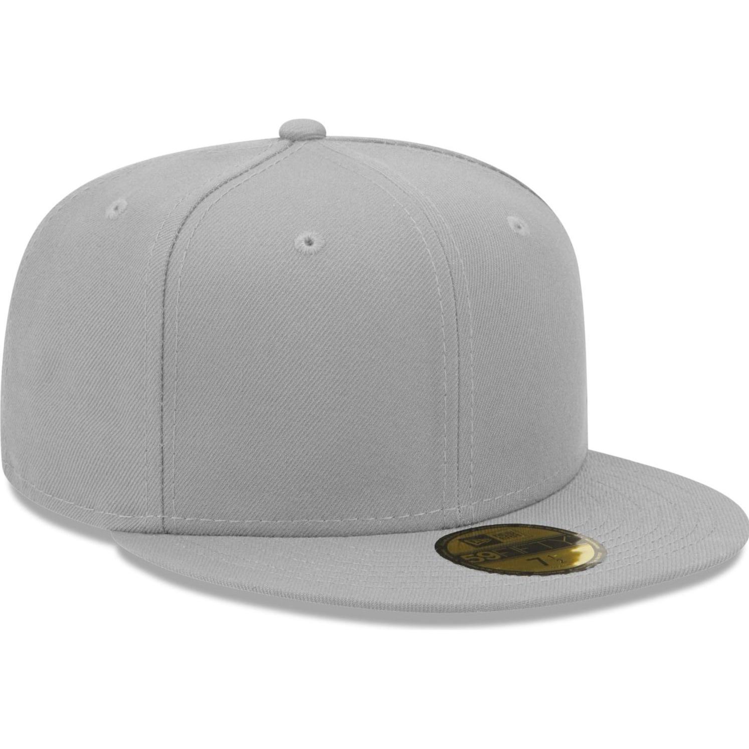 New Era, Herren, Cap, 59Fifty Fitted Cap - ESSENTIAL grau - 7 1/8, Grau, (7 1/8)