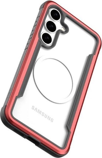 Actual product image Raptic Samsung Galaxy S25 Plus - Defense SHIELD mit Magsafe-Funktion, rot (Samsung Galaxy S25+)