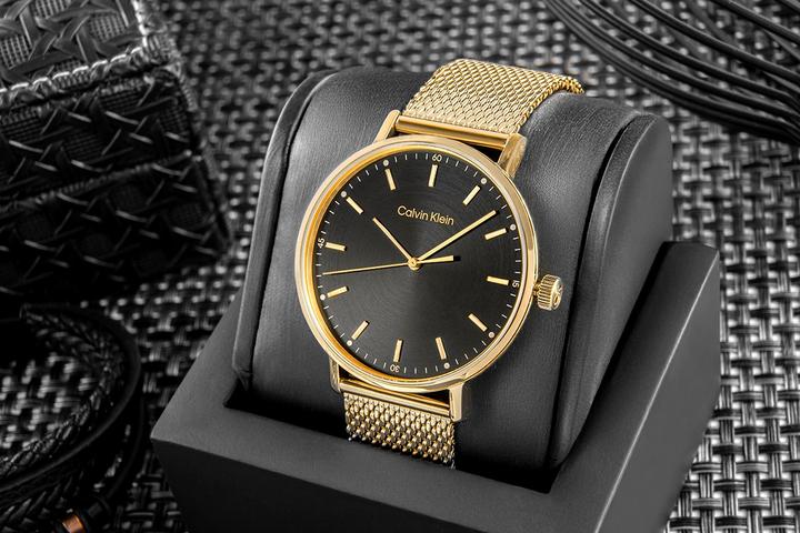 Image du produit Calvin Klein Moderne Mesh-Herrenuhr 25200049 + BOX (Montre analogique, 42 mm)