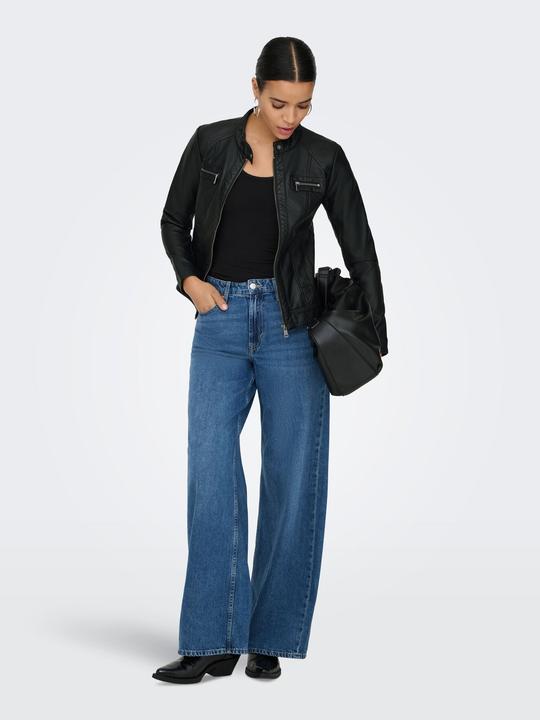 Actual product image Only Zip faux leather jacket Faux leather jacket (44)