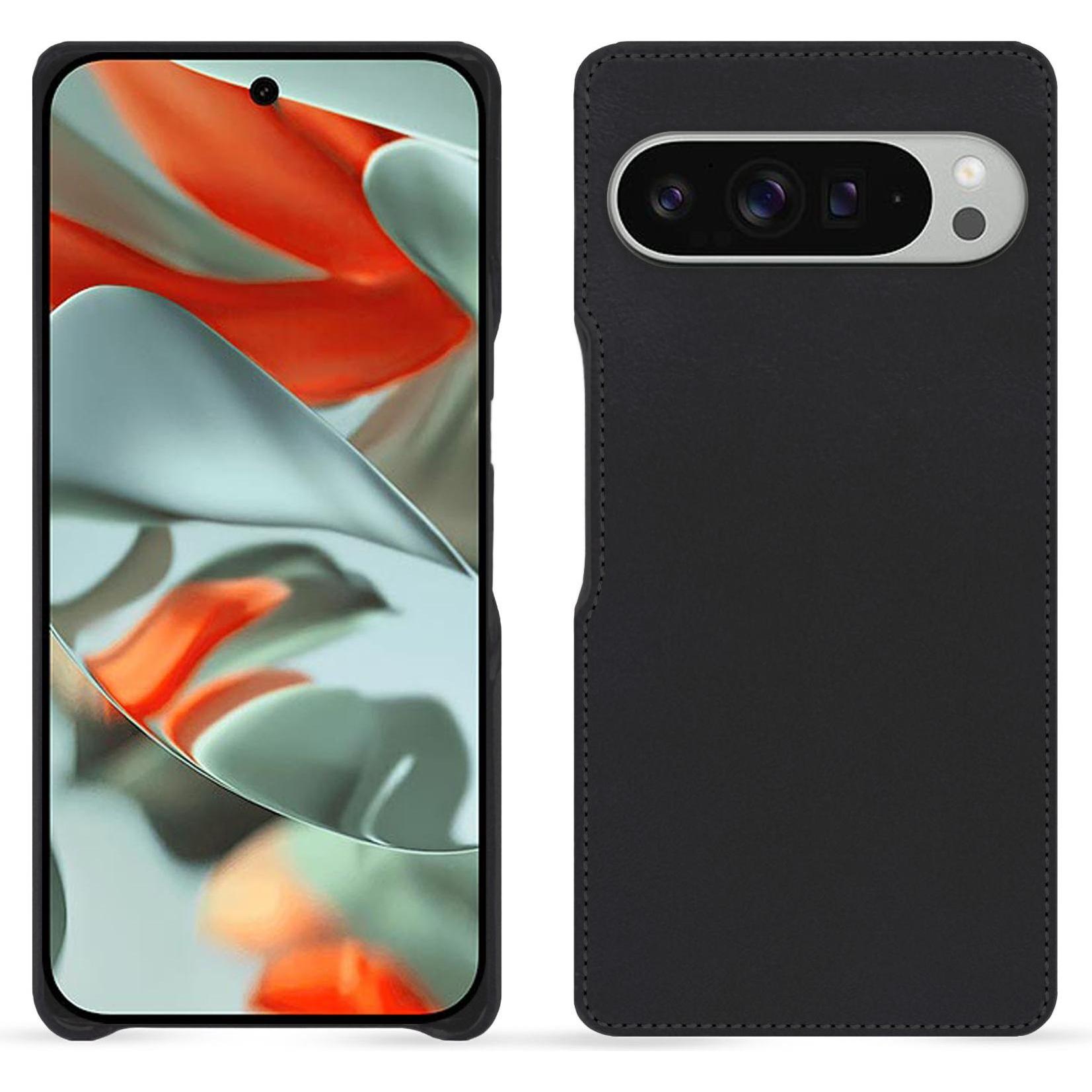 Noreve Lederschutzhülle (Google Pixel 9 Pro XL), Smartphone Hülle, Schwarz