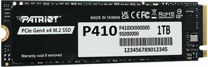 Actual product image Patriot SSD 1TB M.2 P410 PCIe 4.0 5000/4500 (1000 GB, M.2)
