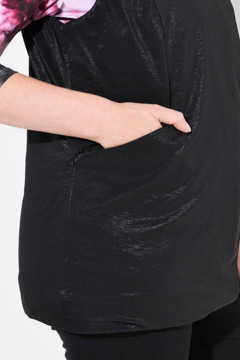 Actual product image Ulla Popken Weste, Schmuckverschluss, Stehkragen, Komplettfutter (42, 44)