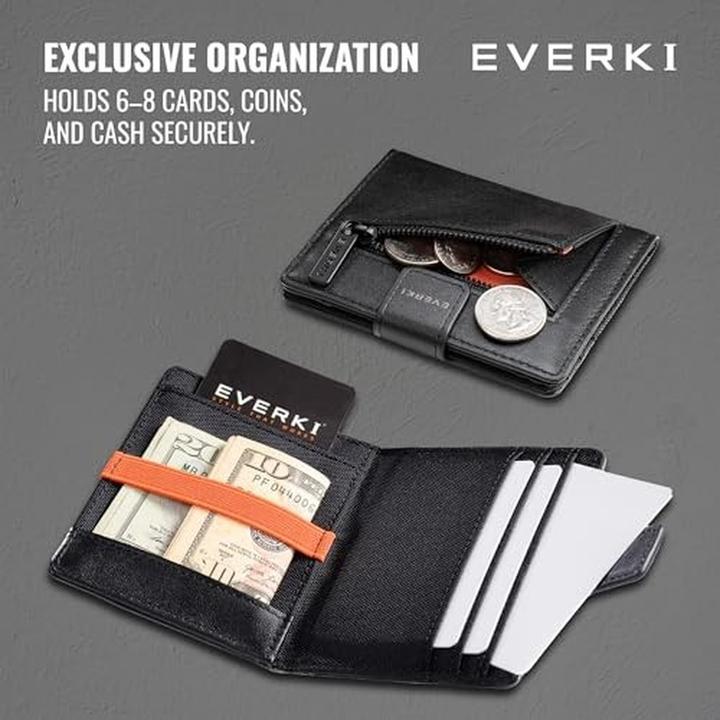 Actual product image Everki RFID Blocking Slim Bifold Wallet