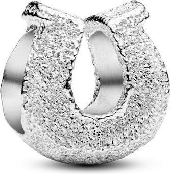 Image du produit Pandora Mini breloque en forme de fer à cheval texturé (Argent 925, Argent massif)