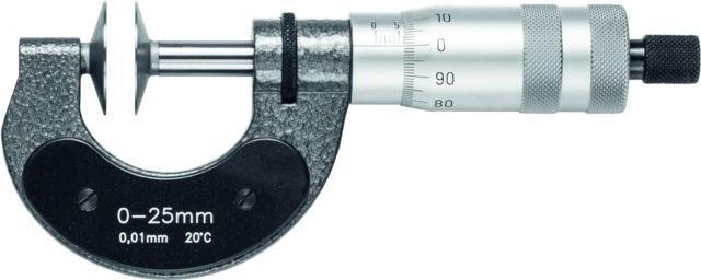 Actual product image Hartig Micrometer with disc measuring surfaces ø 25mm