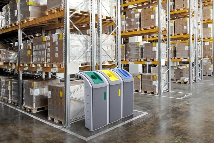 Produktbild Hailo ProfiLine WSB Design Plus XXXL, Wertstoffsammler, 120 ltr, Silber (120 l)