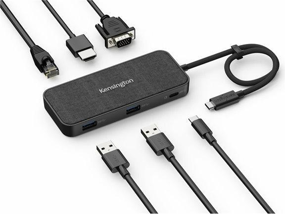 Image du produit Kensington Station d'accueil SD1650P USB-C Single avec (Port de connexion (propriétaire), 3 ports)
